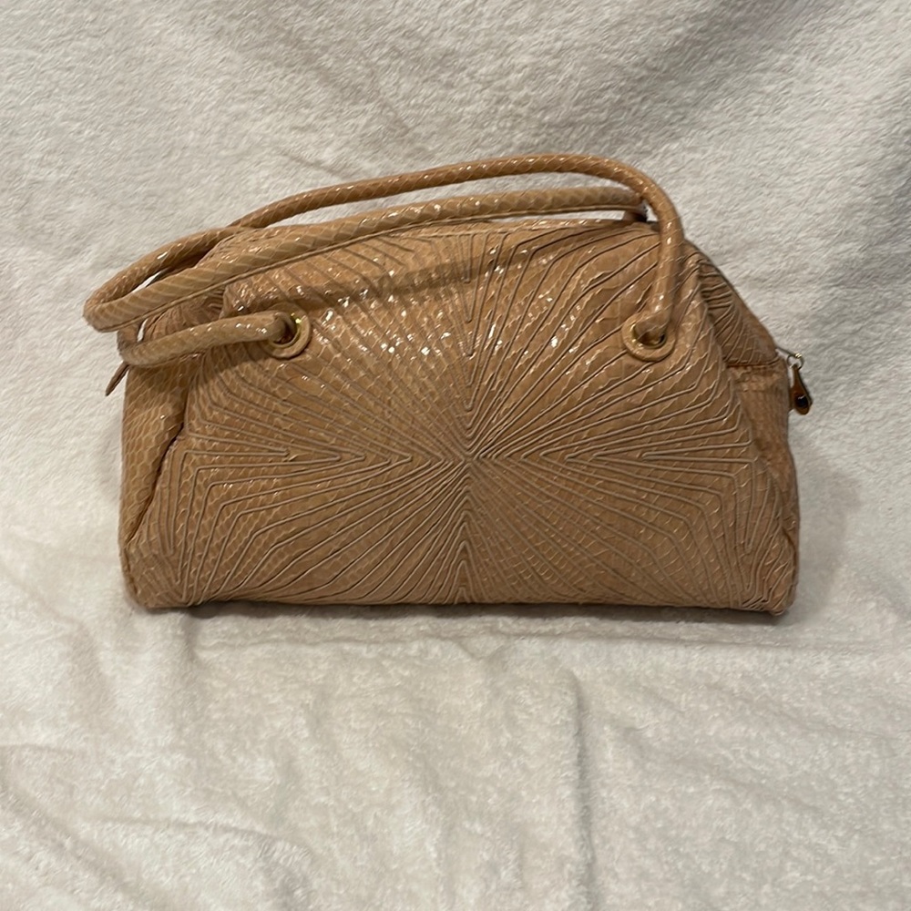 Judith Leiber snakeskin hand bag